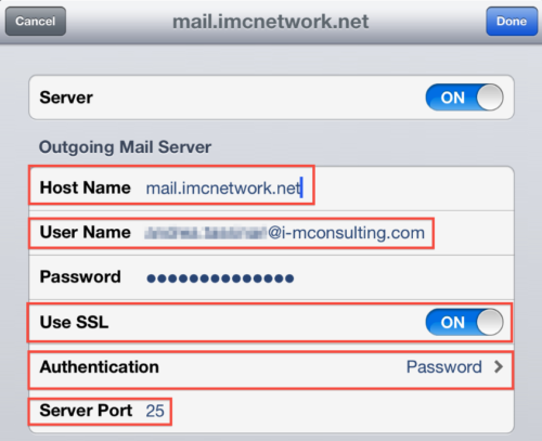 Configurazione posta elettronica iPad iPhone